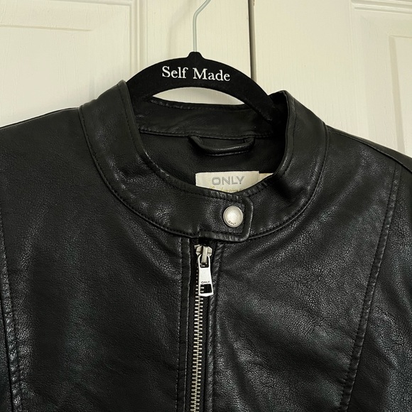 ONLY Leather Biker Jacket - Picture 3 of 3
